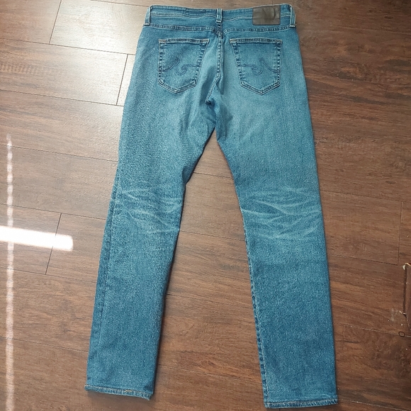 Ag Adriano Goldschmied The Graduate Tailored Leg Blue Denim Jeans Mens S… - Picture 10 of 14